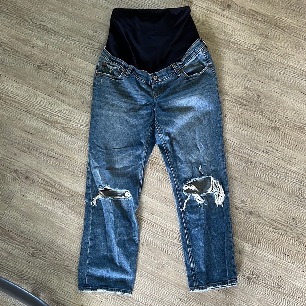 Abercrombie & Fitch Maternity Straight Ankle Jeans